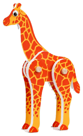 La girafe construite à la fin de la mission.
